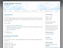 Tablet Screenshot of cayugaoutrigger.com